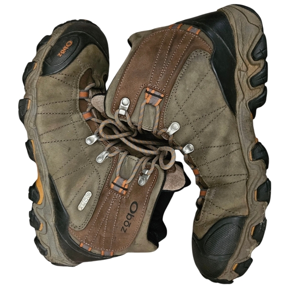 Men's Oboz Bridger Mid B-Dry Waterproof Hiking Boots - Picture 4 of 11